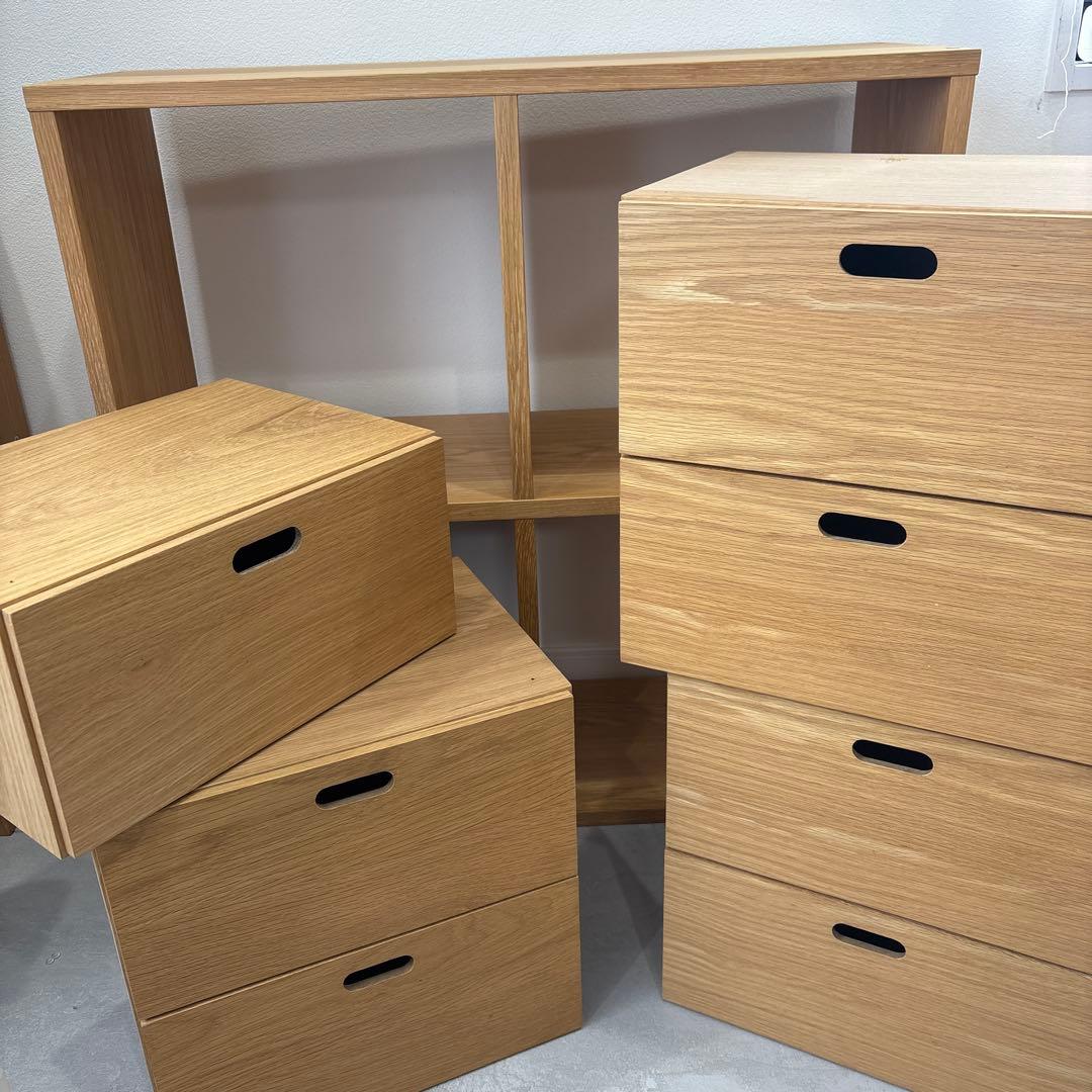 《お値下げしました》無印 スタッキングシェルフ 引き出しセット