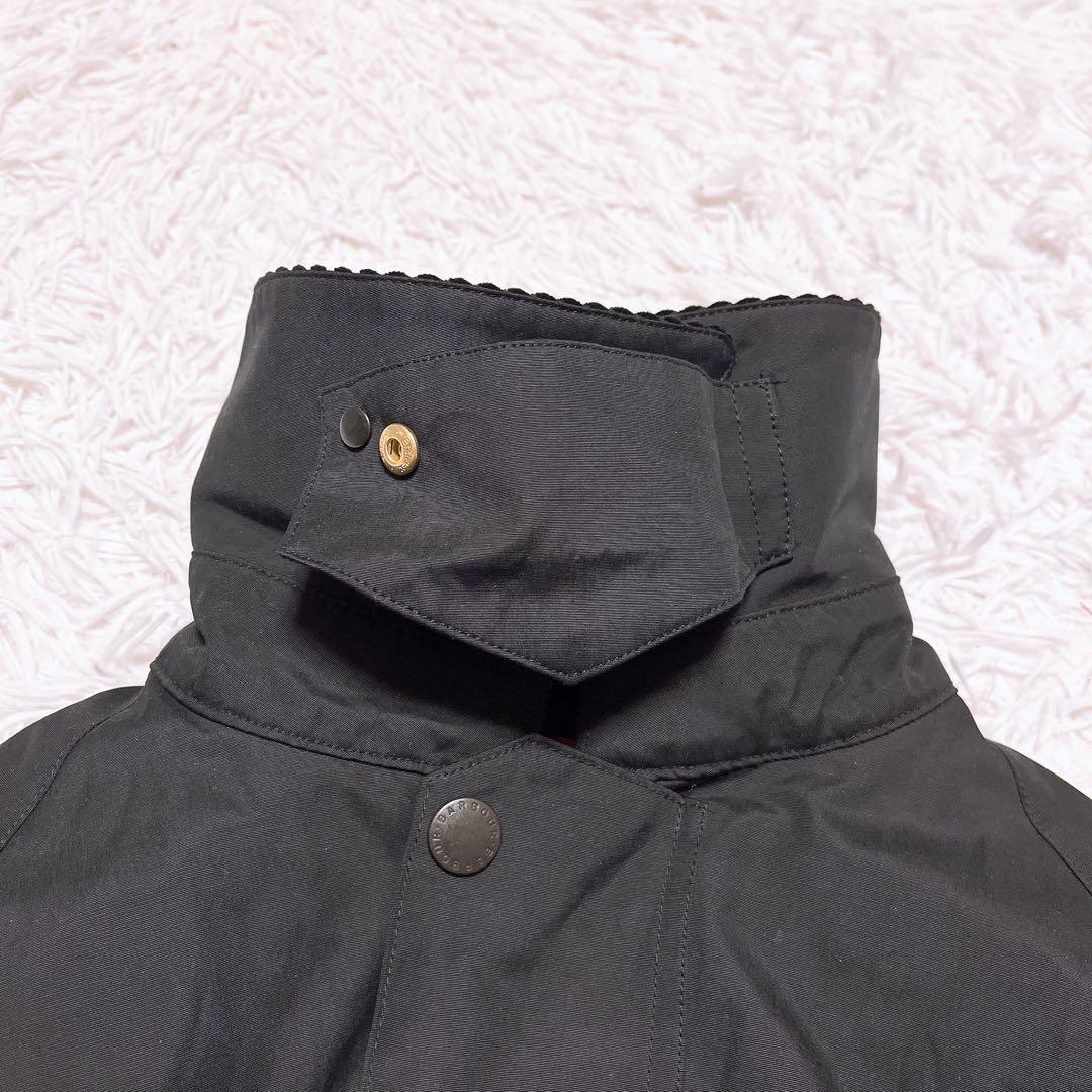 フレームワーク BARBOUR オーバーサイズ コート 黒 チェック バブアー