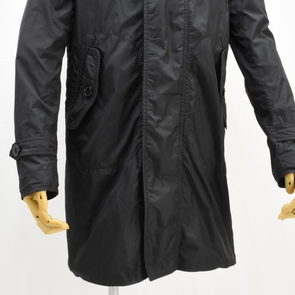 レア品◇モンクレール◇ナイロンフーディコート◇2(L)◇ブラック◇