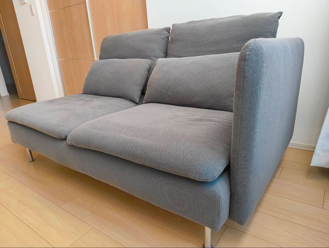 ＜美品　送料無料＞IKEA ソーデルハムン　3人掛けコンパクトソファ（取説付き）