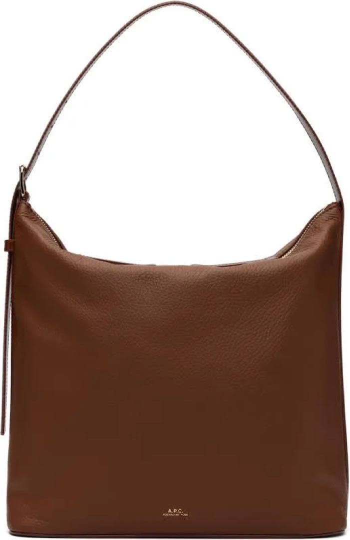 A.P.C. アーペーセー　ブラウンレザーショルダーバッグ