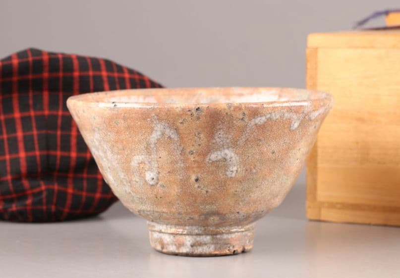 【大井戸茶碗　有楽 】古美術 朝鮮古陶磁器 李朝 青井戸 茶碗 時代物　喜左衛門