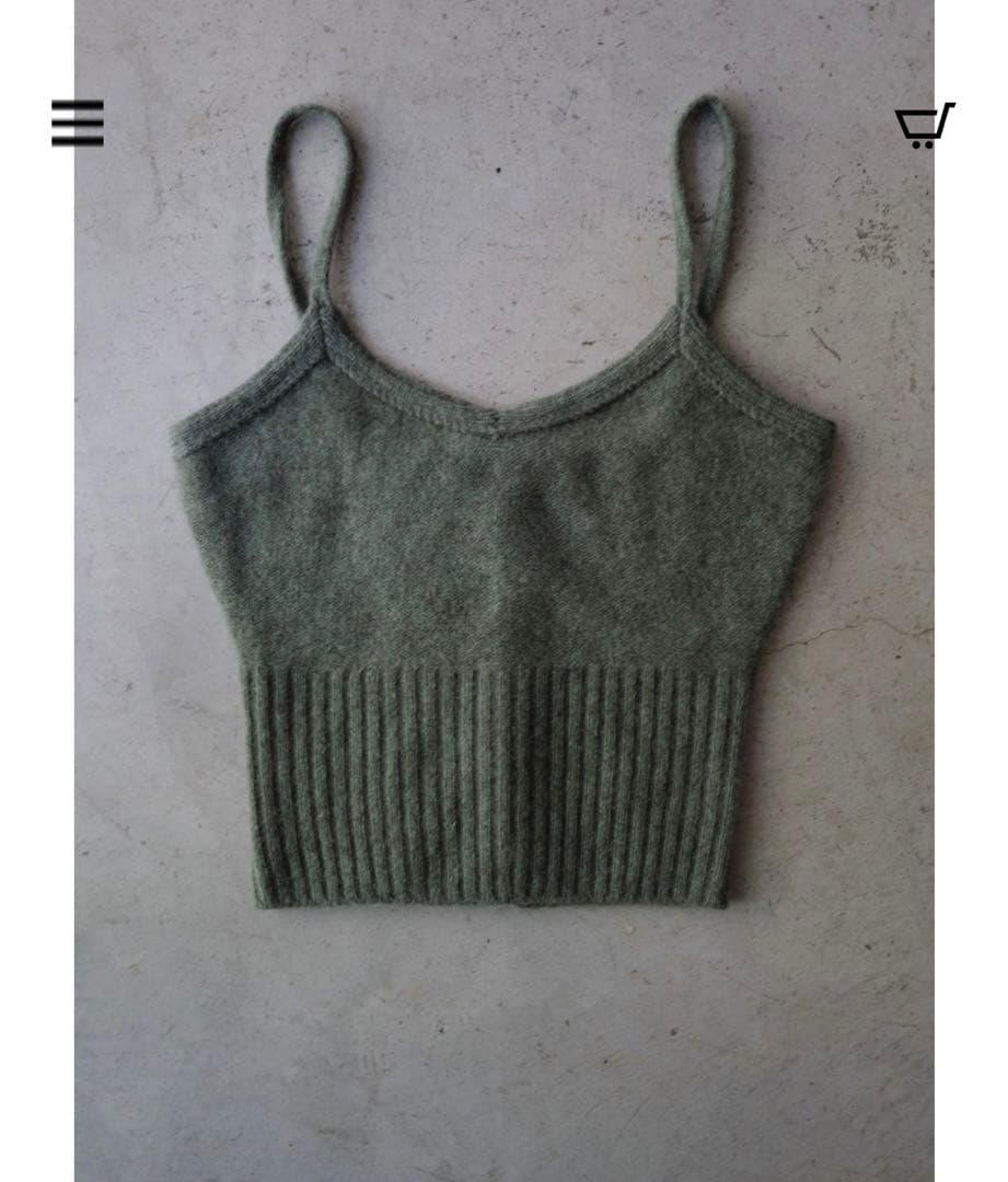 新品未使用　mother dept YAK KNIT キャミソール