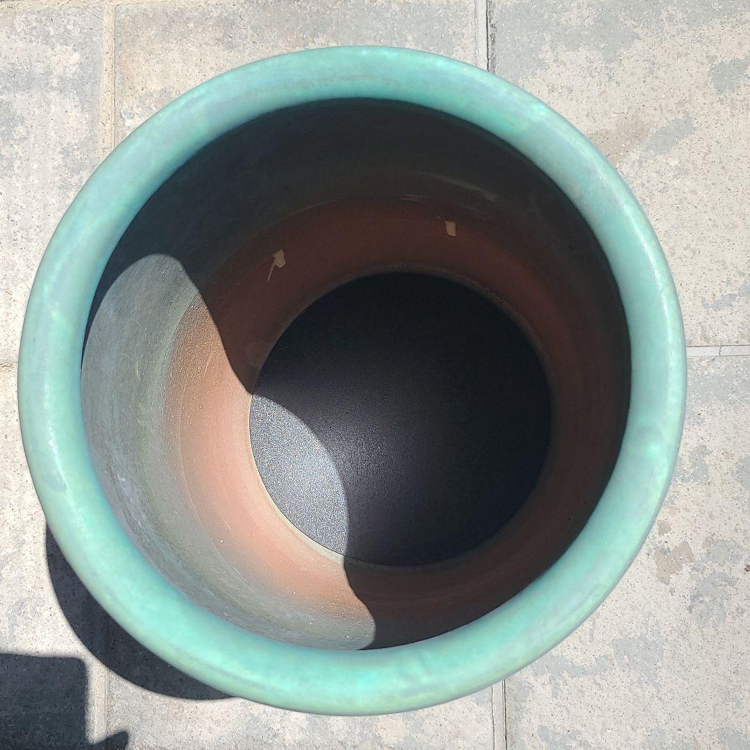 信楽焼傘立て  青銅  高さ４０cm