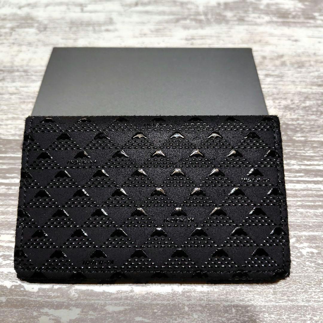 【新品】印傳屋 名刺入れ 富士山柄　ブラック 箱入り INDEN-YA カード入