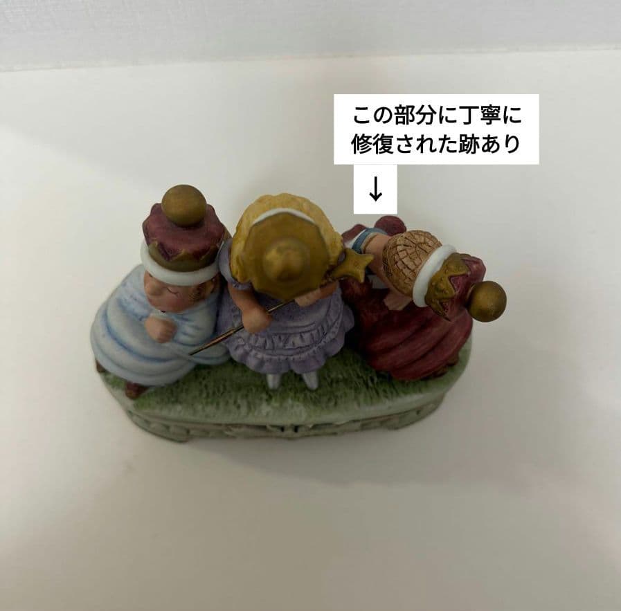 【希少品】不思議の国のアリス　陶器製フィギュア＆オルゴール　5品