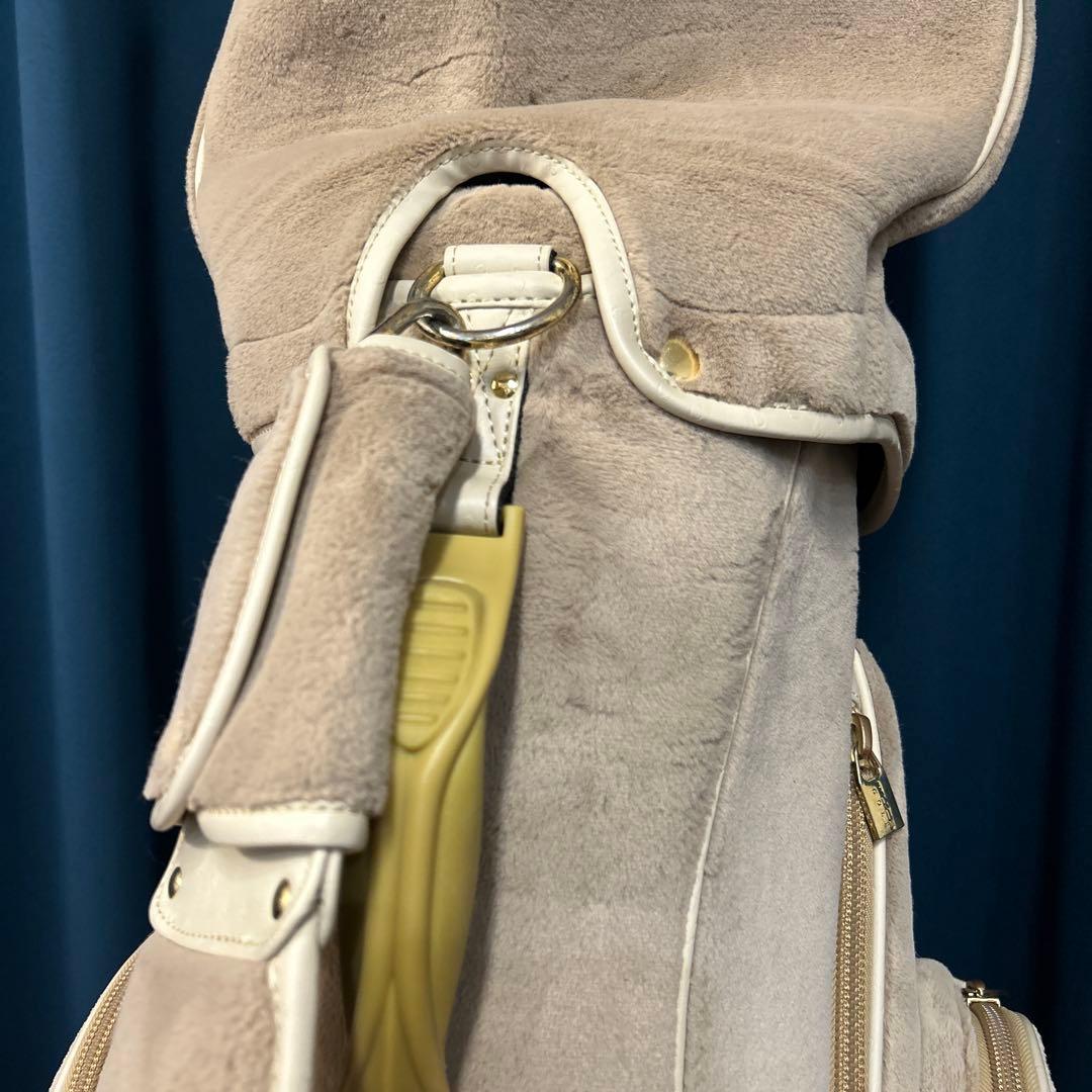 ムータマリンゴルフ　エコファー　キャディバッグ　ベージュ