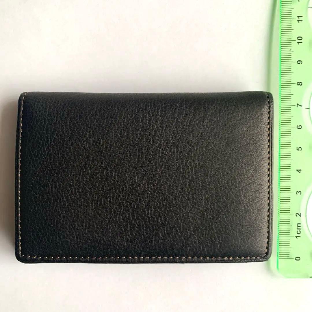 新品未使用 CYPRIS 名刺入れ キプリス2223 本革 ブラックレザー