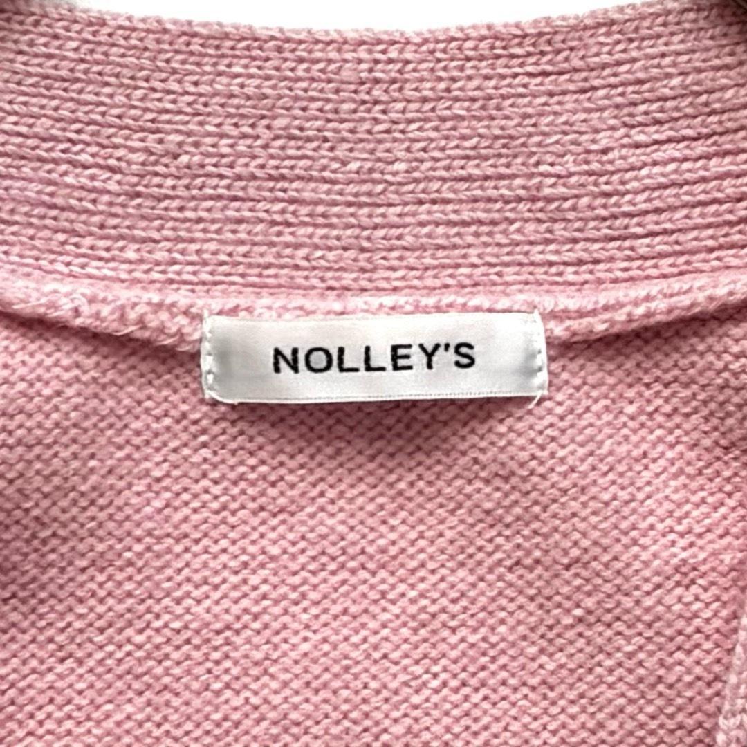 ノーリーズ NOLLEY’S カシミヤ ブレンド Vネック カーディガン