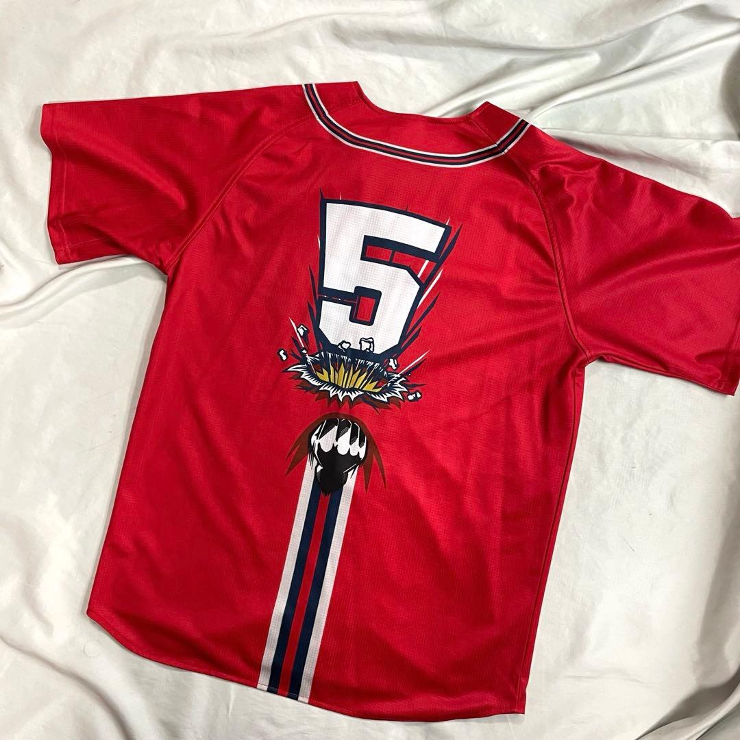 ◯広島東洋カープ ドッカンユニフォーム バリバリ Tシャツ 長野選手