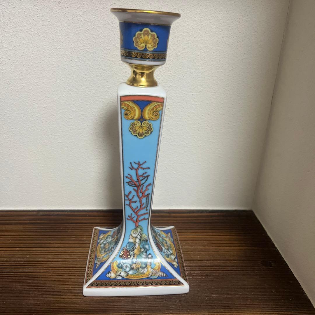 ヴェルサーチ　ローゼンタール　海貝シリーズキャンドルスタンド