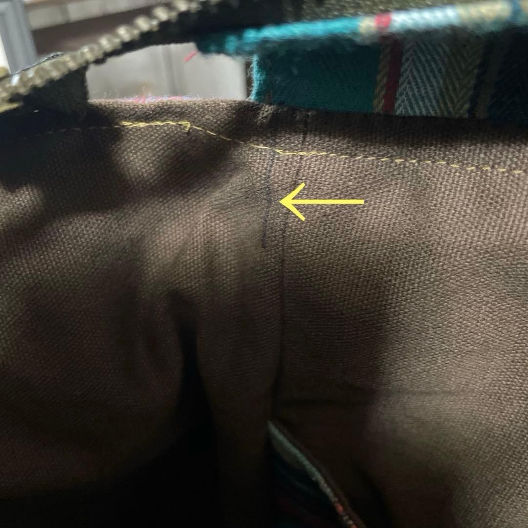 No.527デニムリメイクバッグ　トートバッグ　キャットインディアン