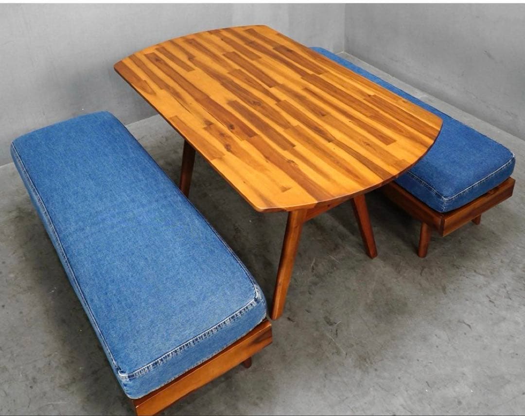 展示極美品unicoウニコ SWELLAスウェラ　リビングダイニング2点セット