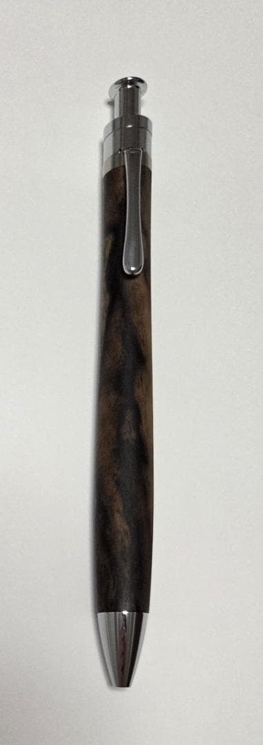 【美品】工房楔 木軸ボールペン ルーチェペン（黒柿）
