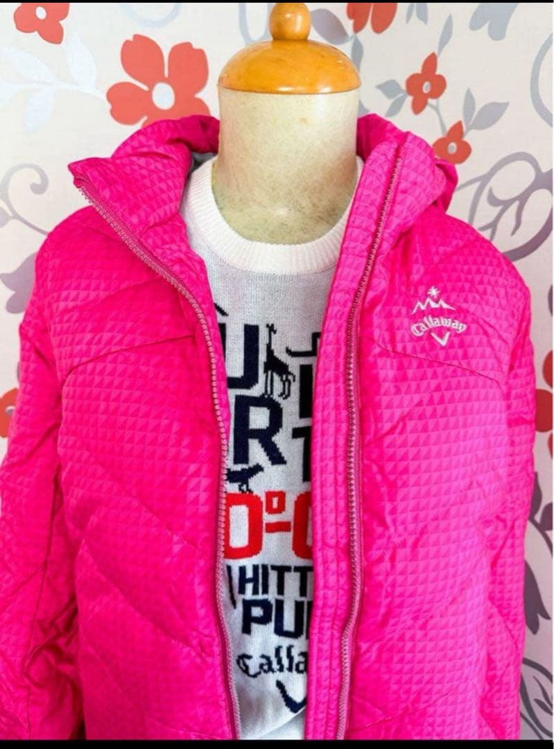 【新品】キャロウェイ ピンク ４WAY ゴルフウェア ダウンジャケット ベスト