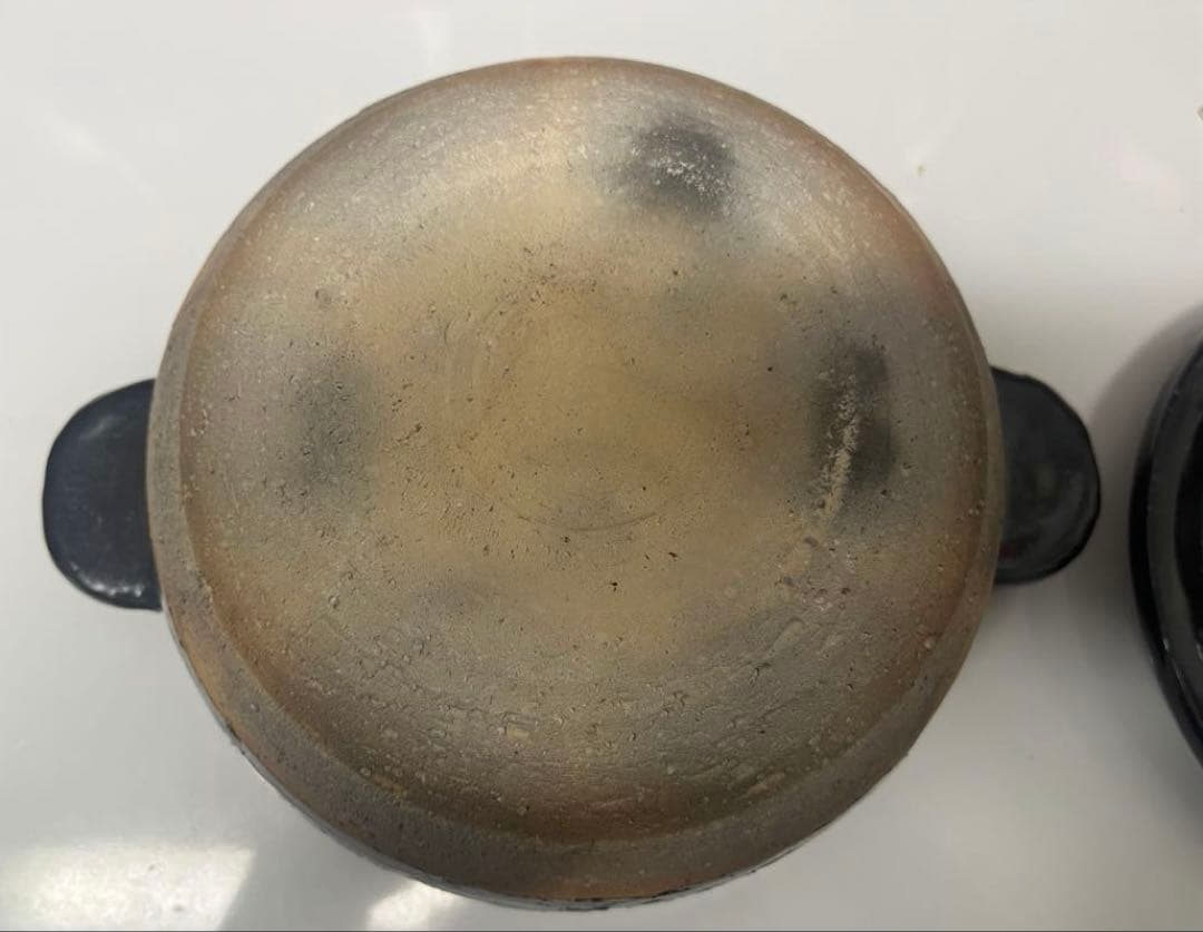 長谷園 かまどさん 3合炊き 伊賀焼 ご飯土鍋 鍋敷 レシピ付【一部欠けあり】