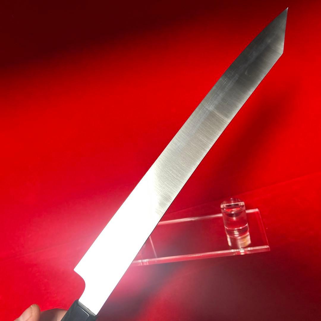 包丁　剣型切付　尺　鏡面仕上げ　切味抜群　箱付未使用品