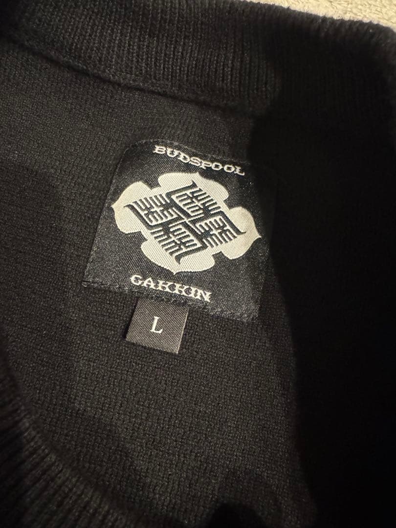 gakkin×budspool 家紋コットンニットセーター