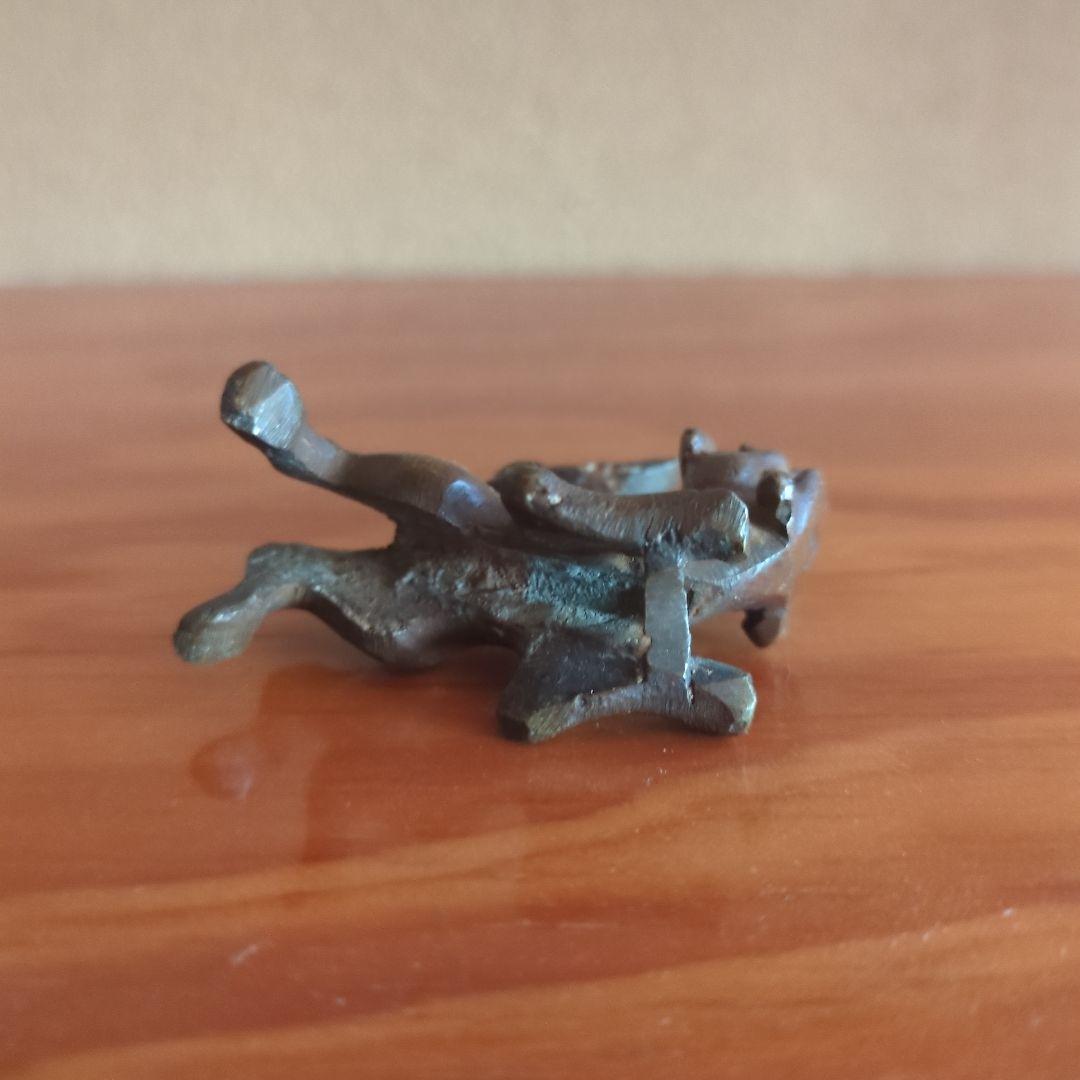 金属製 動物工芸品 犬の形