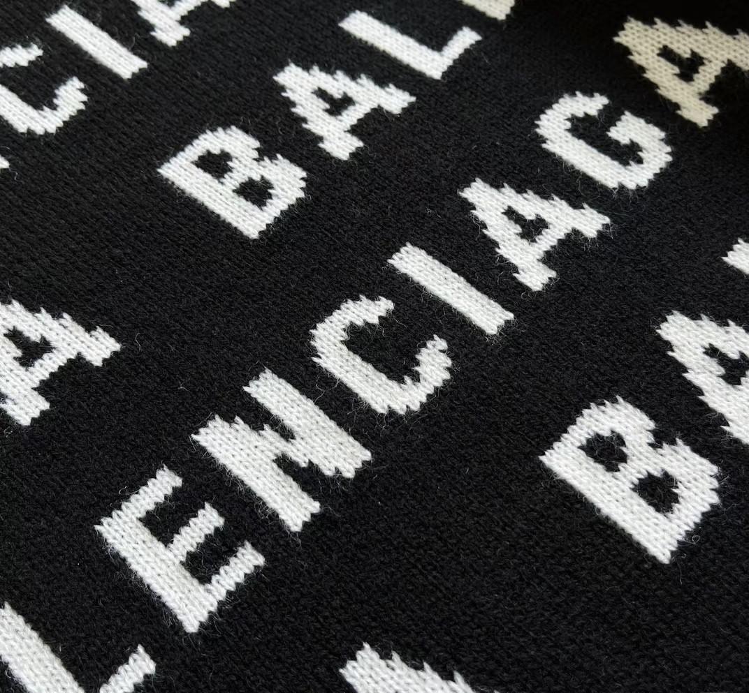 BALENCIAGA ロゴニットセーター ブラック