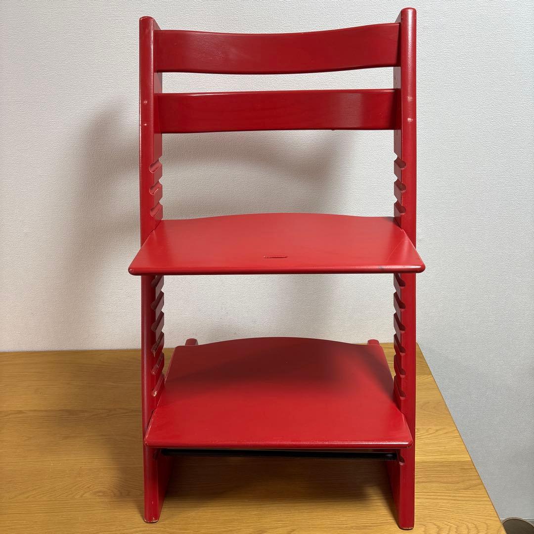 組み立て不要　北欧　stokke ストッケ トリップトラップ　　シリアル4 赤