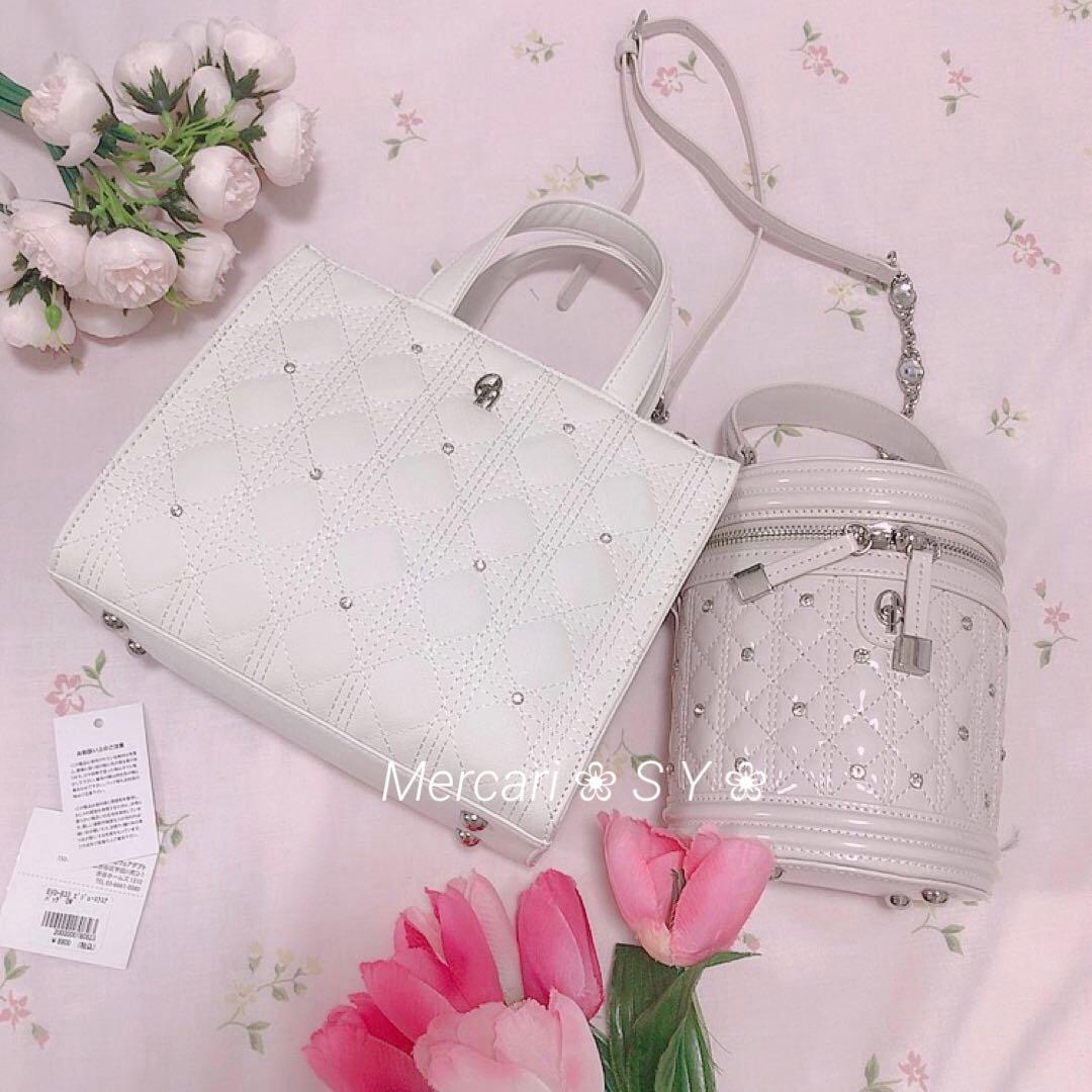 ❤︎4点セット❤︎ pium、量産型、ビジューバッグ、honey mew