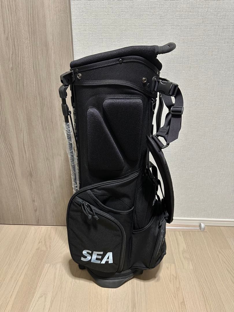 《早い者勝ち》BRIEFING&WIND AND SEAゴルフバッグ／サックス