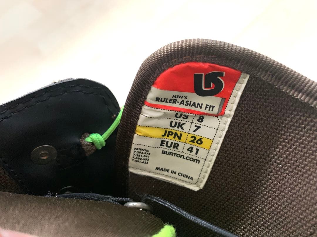 BURTONバートン⚫︎RULER スノーボードブーツ ブラウン/グリーン26cm