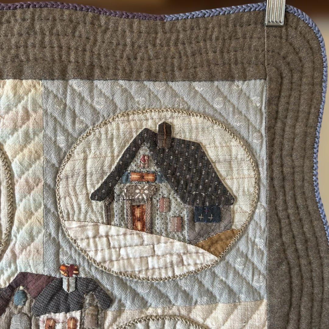 ハンドメイド　キルト　パッチワーク　風景デザイン タペストリー