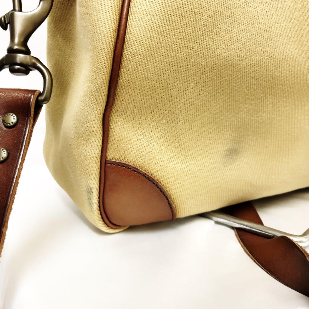 【激レア】ラルフローレンヘリテージ レザートリム キャンバス　ビジネスバッグ