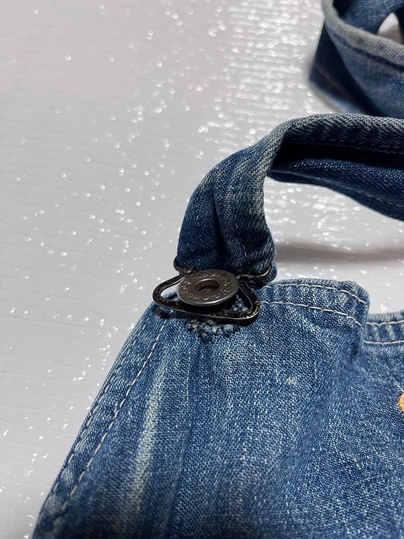 【vintage】大戦モデル 月桂樹ボタン オーバーオール ドーナツボタン