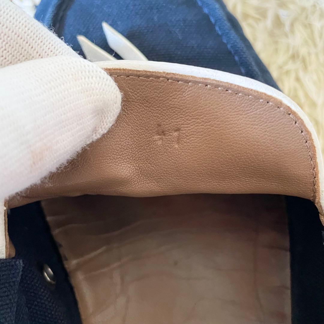 HERMES エルメス デッキシューズ タッセル エスパドリーユ ネイビー 41