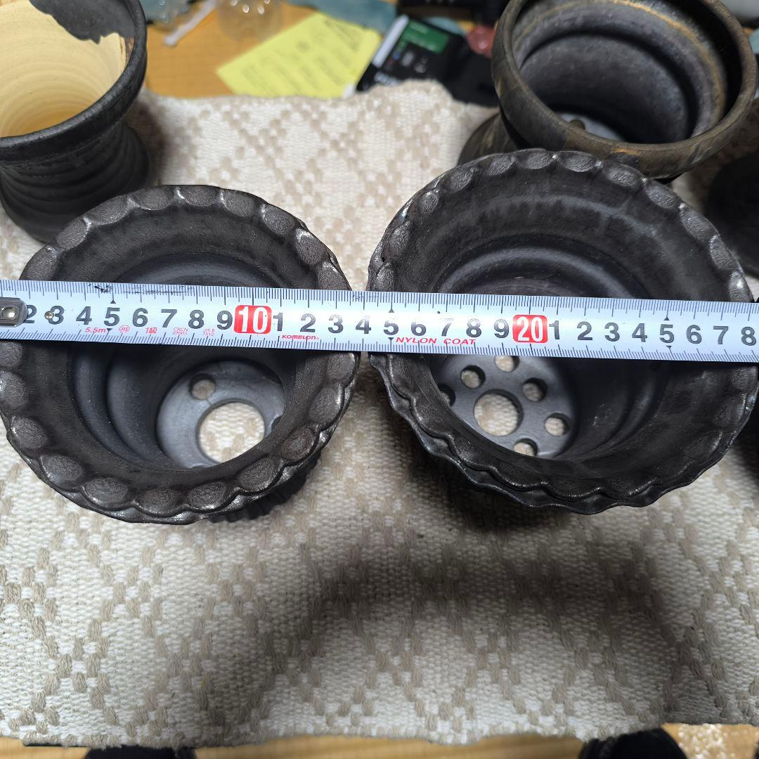 笠間焼 陶器鉢 陶炎祭 植木鉢 7個セット