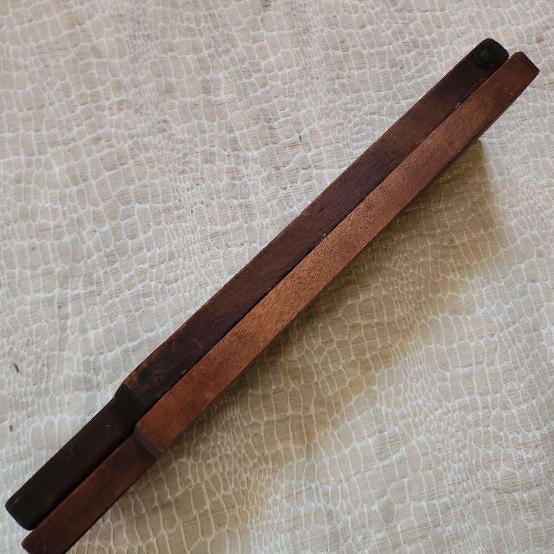 ユ*リ様 菓子木型2点セット-8　古い 木型 菓子型 和菓子 木製 古道具 古物