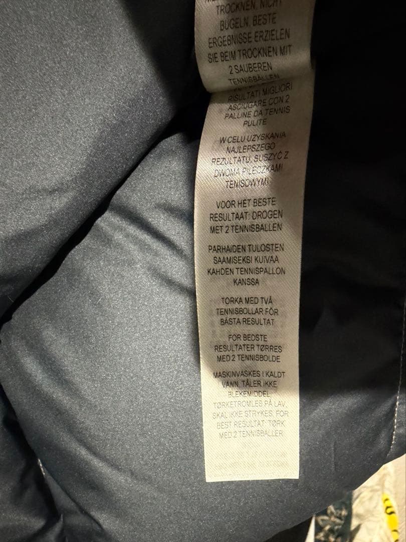 Patagonia ベージュ ダウンジャケット フード付き