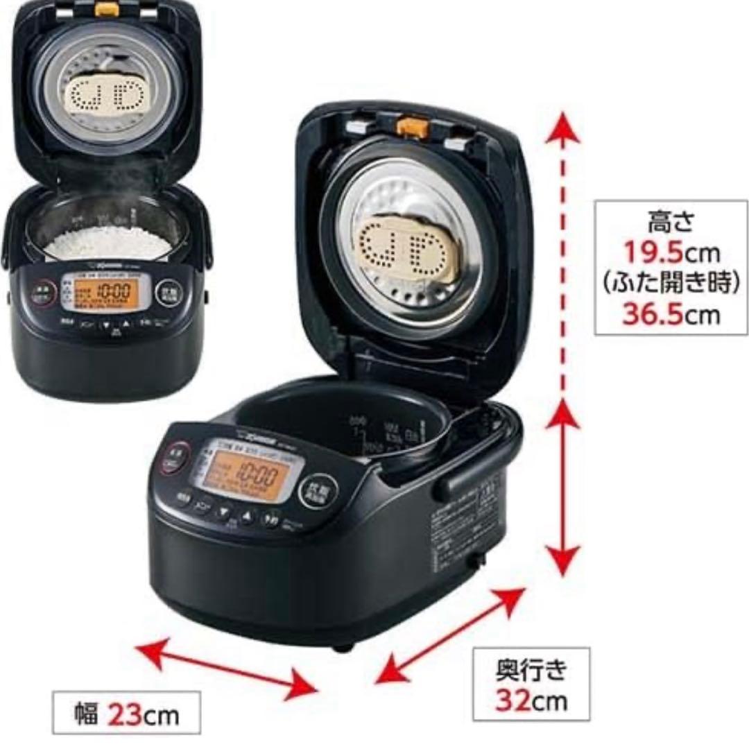 【未使用】象印マホービン 炊飯器 3合 ブラック NP-RN05-BA