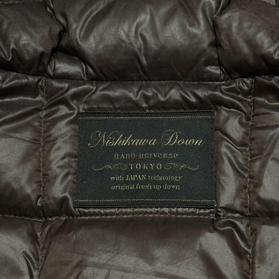 西川×nano・universe 西川ダウンナイロンN-3B カーキグリーン M