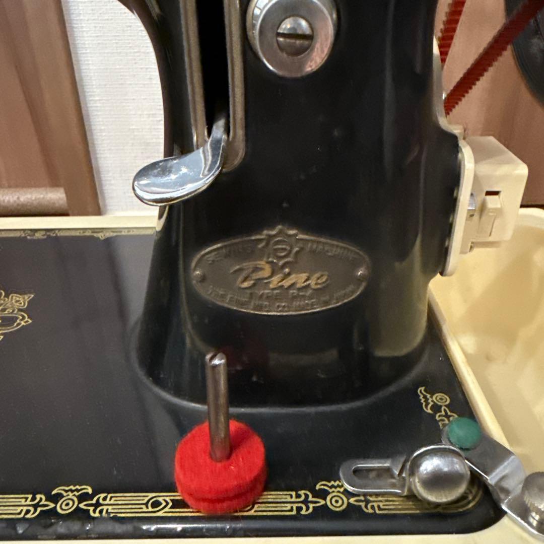 早い者勝ち!【動作確認済】PINE type p-4 アンティーク ミシン