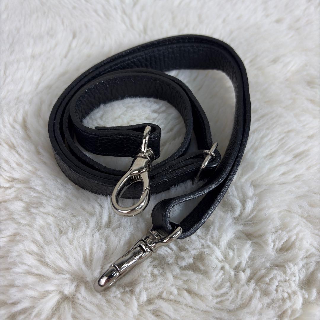 【りょう様用】銀座かねまつ 本革レザー 2WAY ショルダーバッグ ブラック