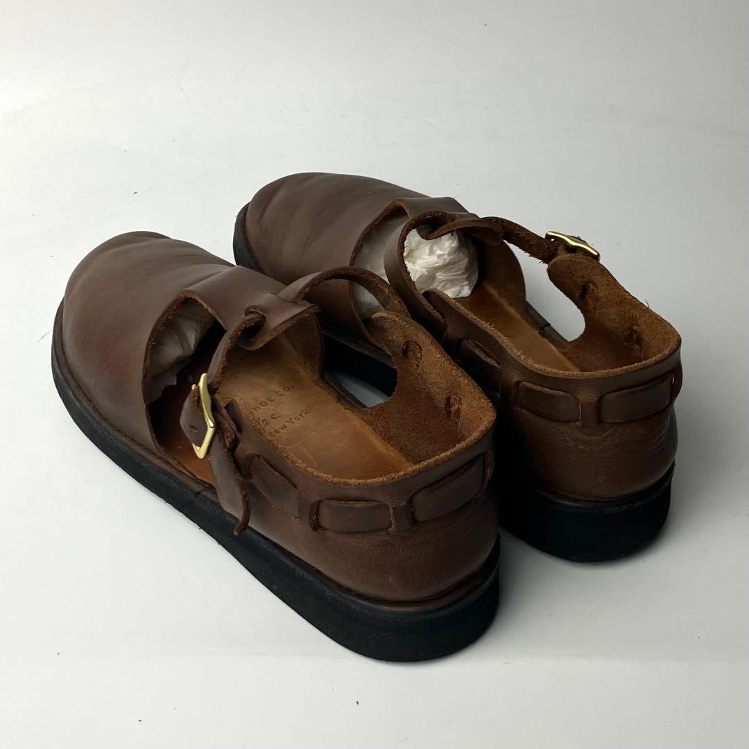 【美品】オーロラシューズ　ウエストインディアン　Tストラップ DBR 22.5㌢