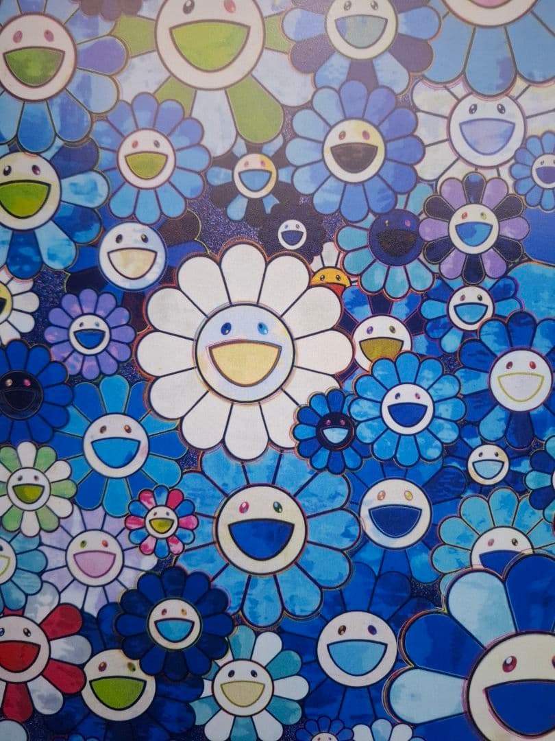 『シャングリラ・ブルー』村上隆作品ポスター　奈良美智　草間彌生