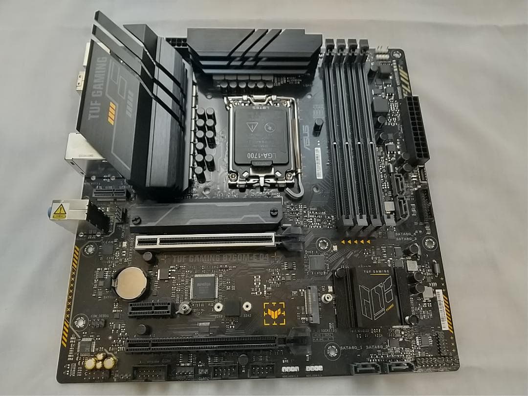 ASUS TUF Gaming B760M-E D4 マザーボード DDR4対応