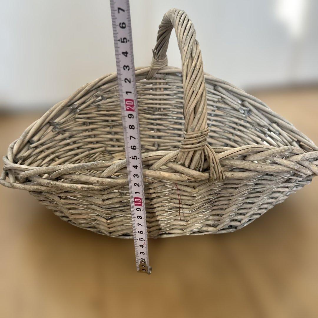 ザラホーム　かご　シャビー　2点セット　バスケット