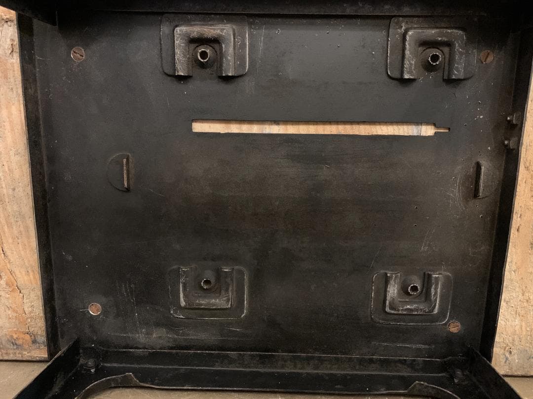 フランス アンティーク 古材 アイアン ローテーブル　ベンチ スツール 展示台