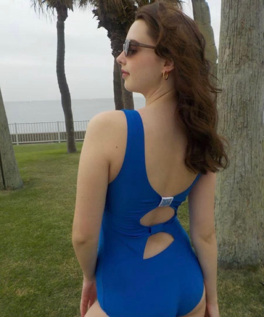 Tostalgic clothing ワンピース水着（purple blue）