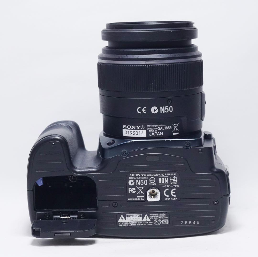 動作確認済 美品 SONY DSLR-A100 α100 18-55mm レンズ