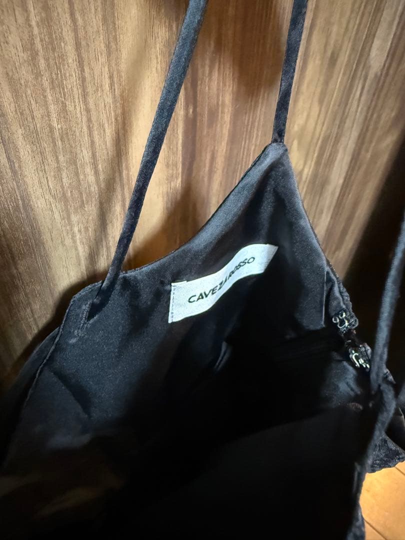 cavezarosso ジャガードぺプラムバルーンキャミソール