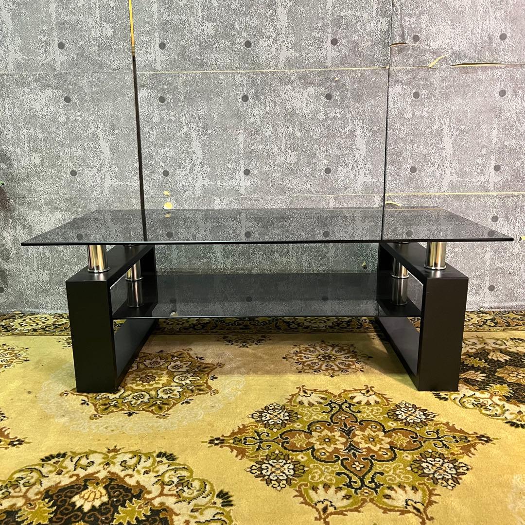 コメント者꧁サンワサプライ꧂ソファ&オットマン&ガラステーブルセット