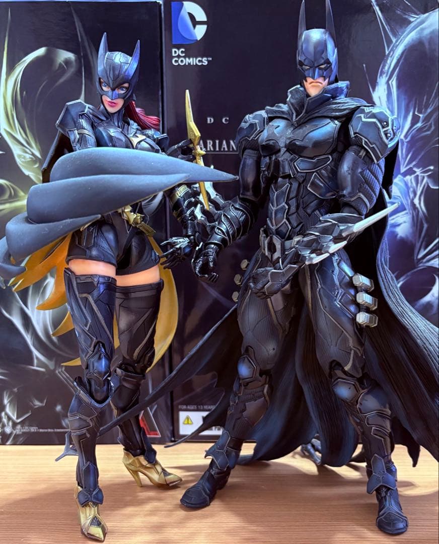 値下げ　Play Arts 改バットマン & バットガール