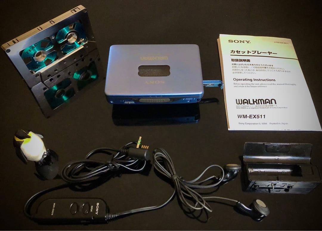 ちゃー⭐️ ‼️SONY WM-EX511 青「整備済み、完動美品」